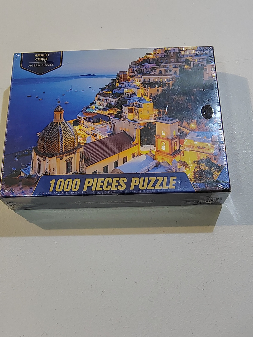 1000 Pieces Puzzle - Amalfi Coast Scenic Jigsaw (Blue/Yellow)